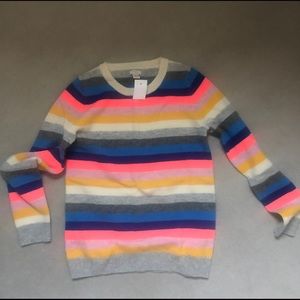 J. Crew multi color wool sweater